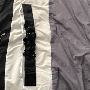 WHBM XS black fancy belt